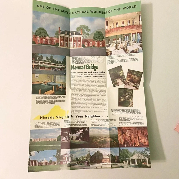 Vintage Shenandoah Valley Natural Chimneys Bridges Virginia Brochures Pamphlets - Picture 4 of 16